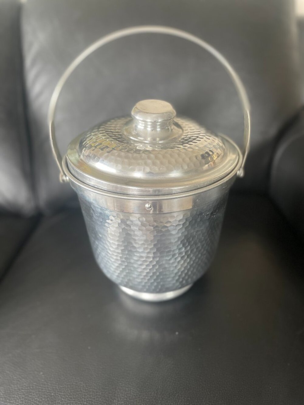 Vintage Hammered Ice Bucket